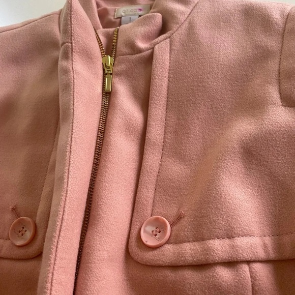 Chico’s Pink Coat Jacket - Picture 4 of 7